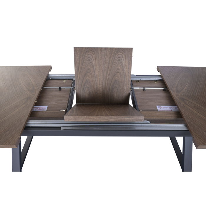 Home ESPRIT Table de Salle à Manger Extensible Marron Noir