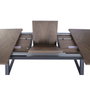 Home ESPRIT Table de Salle à Manger Extensible Marron Noir