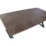 Home ESPRIT Table de Salle à Manger Extensible Marron Noir