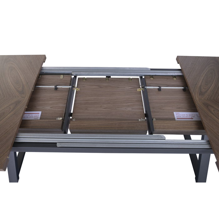 Home ESPRIT Table de Salle à Manger Extensible Marron Noir