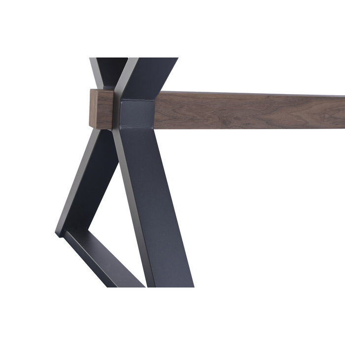 Home ESPRIT Table de Salle à Manger Extensible Marron Noir