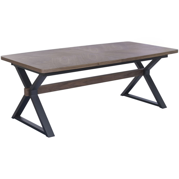 Home ESPRIT Table de Salle à Manger Extensible Marron Noir