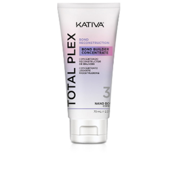 Kativa Concentré Reconstructeur Total Plex pour Cheveux Dégradés, Répare les Liaisons Kératine, 70 ml Kativa Concentré Reconstructeur Total Plex pour Cheveux Dégradés, Répare les Liaisons Kératine, 70 ml