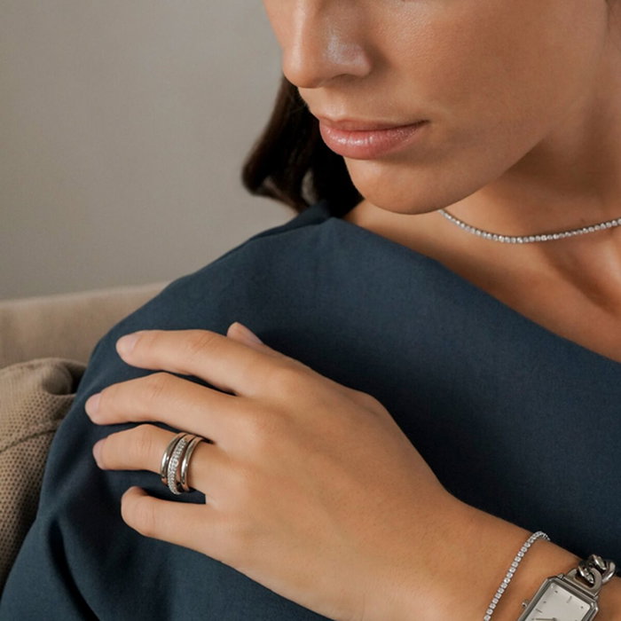 Bague Femme One Jewels OJSFR02S-8 Argenté 8