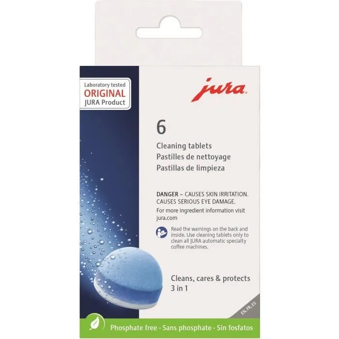 Jura Care Kit CLARIS Smart+ Kit d'entretien pour machine à café avec filtres à eau, pastilles et détergent pour système à lait