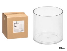 GIFTDECOR Vase Cylindrique Transparente 20x20x20cm
