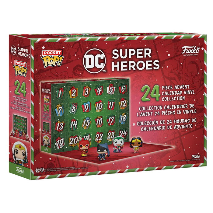 Funko Calendrier de l'Avent POP! DC Comics - Contient 24 Figurines Pocket POP!
