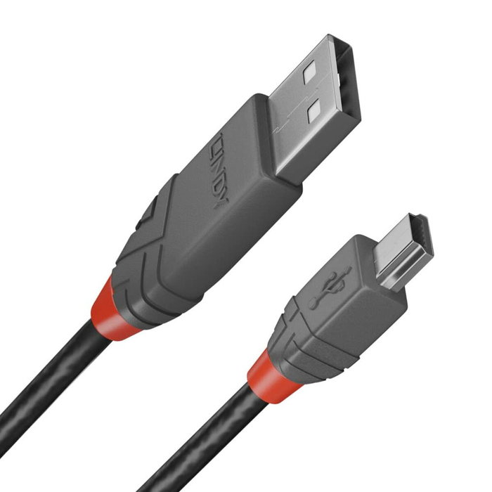 Lindy Câble USB 2.0 Anthra Line Type A vers Mini-B, 2m