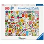 Ravensburger - Puzzle 500 pièces Stickers Kawaii pour Adultes et Enfants dès 12 Ans - Qualité Supérieure - Réf. 12001796
