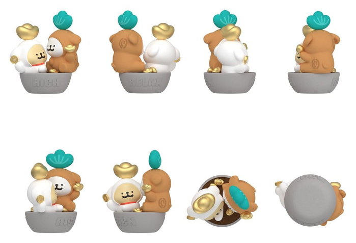 Funism Maltese Blind Box présentoir mini-figurines Lucky Paws Series (8)