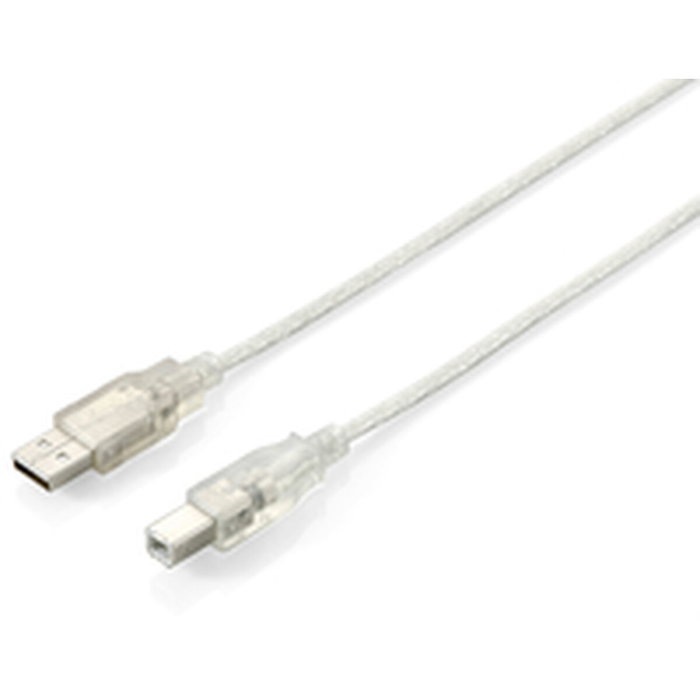 Câble USB 2.0 A vers USB B Equip 128652 Argenté 5 m