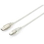 Câble USB 2.0 A vers USB B Equip 128652 Argenté 5 m