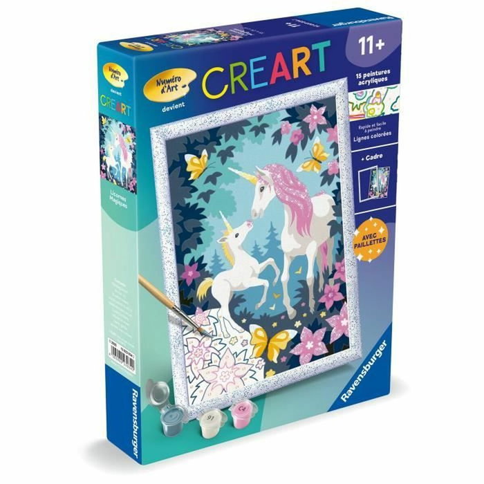Ravensburger CreArt Kids Licornes magiques - Peinture par numéros 18x24cm
