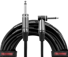 CABLEWORKS Cable d'instrument jack droit/jack coudé - 6 m