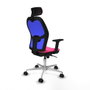 Piqueras y Crespo Chaise de Bureau avec Appui-tête 2D086N2 Rose