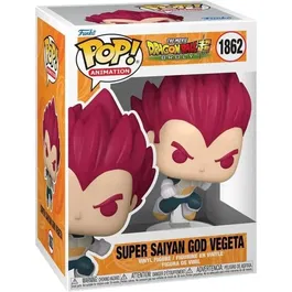Funko Pop! Figurine Dragon Ball Super - Vegeta Super Saiyan God - Film Broly - PVC 9 cm - Réf. 1862