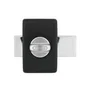 Abus Verrou de porte V83 CB 40 BK Noir avec coffre en acier
