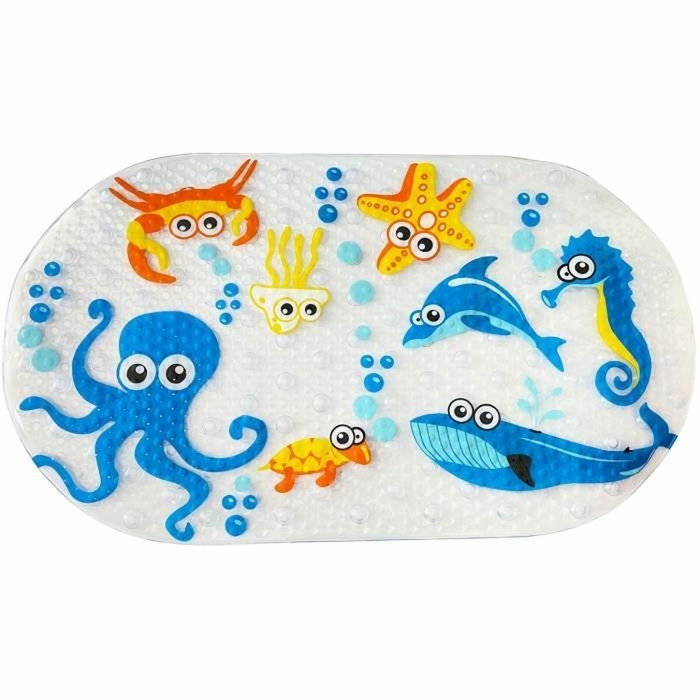 Thermobaby Tapis de bain antidérapant motifs animaux marins