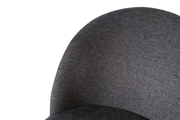 Tabouret de Bar GINER Y COLOMER Tapiza2 - Lot de 2 Tabourets Gris avec Assise Acolchada, Pieds en Acier Tubulaire Noir, Dimensions: Assise 48x43 cm, Dos 35x50 cm