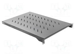 LANBERG Étagère de rack fixe 1U 19 pouces noir 483x750mm