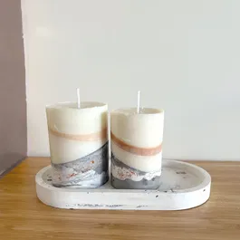 Sycomore - Coffret Atelier Créatif Make it XL - Création de Bougies Marbrées et Objets Déco en Jesmonite - Avec Moules et Accessoires - À Partir de 12 Ans