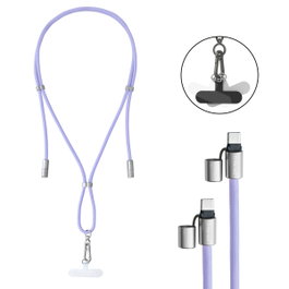 Intenso 7991003 Câble USB-C vers USB-C Lanyard 1,65 m Lila Charge rapide 60W Power Delivery Quick Charge