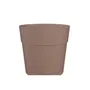 ARTEVASI Pot de fleurs rond CAPRI LARGE, plastique avec réservoir d'eau, diamètre 35 cm, couleur taupe, dimensions 34.6 x 34.6 x 33.2 cm