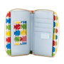 Loungefly Portefeuille Candy Land Take Me avec fermeture éclair, portefeuille en cuir végétalien avec compartiments pour cartes