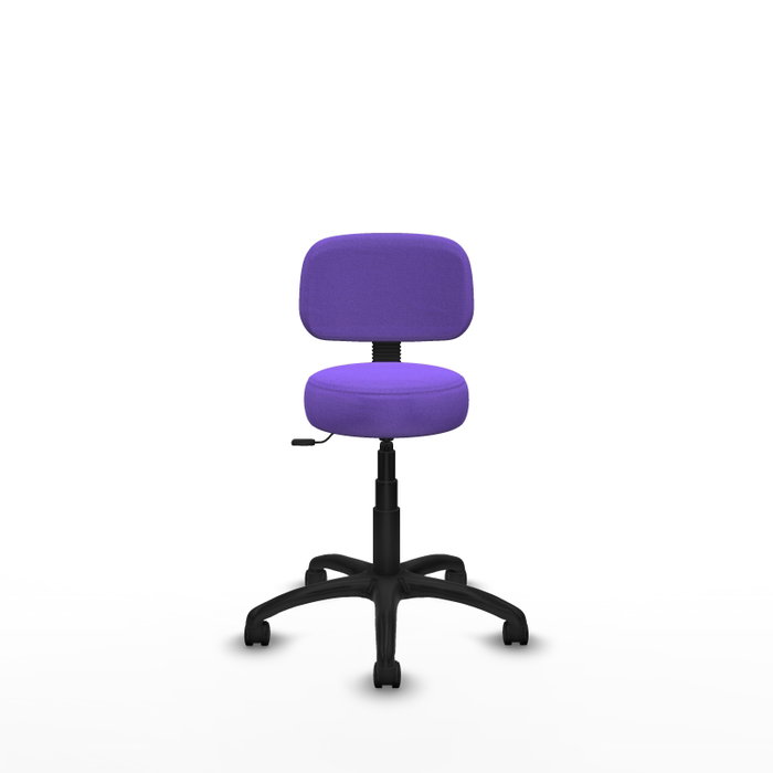 Chaise de bureau Llanos avec mécanisme Contacto Lama, recouverte de tissu couleur lilas. Équipée d'une base en polyamide noir, sans accoudoirs et de roulettes en nylon de 50 mm. Chaise de bureau Llanos avec mécanisme Contacto Lama, recouverte de tissu couleur lilas. Équipée d'une base en polyamide noir, sans accoudoirs et de roulettes en nylon de 50 mm.