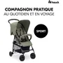 Hauck Poussette Canne Sport Pliable et Inclinable avec Capote Pare-Soleil, 4 Roues Pivotantes, Siège jusqu'à 15 kg - Modèle Olive