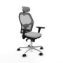 Piqueras y Crespo Chaise de Bureau avec Appui-tête Jorquera 3D086N2 Gris clair