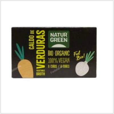 NaturGreen Caldo de verduras cubitos 8 unités