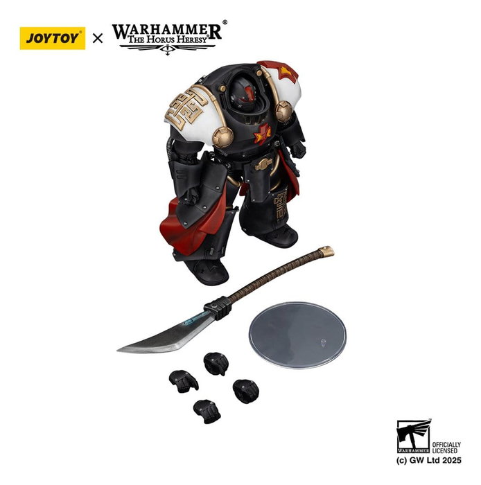 Joy Toy (CN) Warhammer The Horus Heresy White Scars Ebon Keshig Terminator avec Power Glaive 13 cm