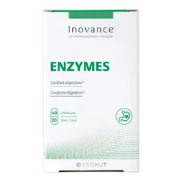Inovance Enzymes 40 gélules - Complément alimentaire digestion