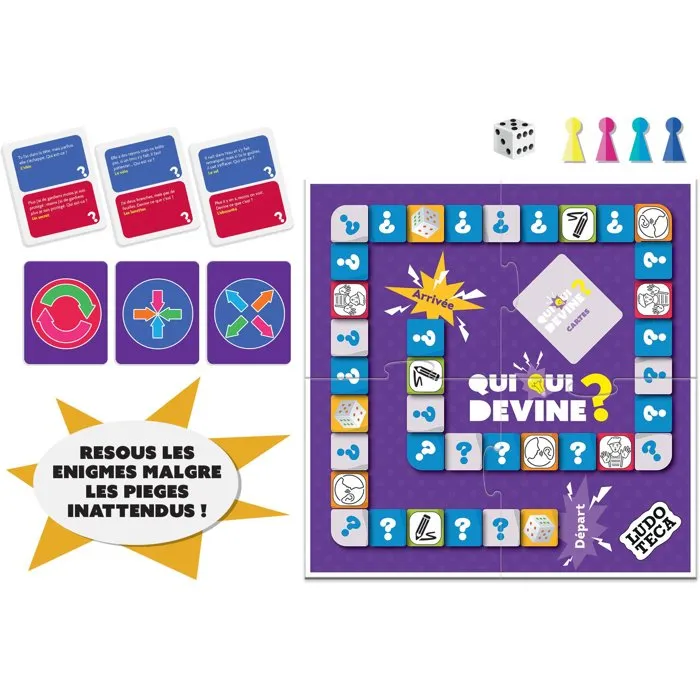 Liscianigiochi Qui Qui Devine? - Jeu d'Énigmes pour 2 à 4 Joueurs, Dès 6 Ans - LUDOTECA