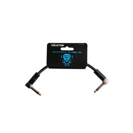 VALETON Câble patch 15 cm pour pédales - Connecteurs en angle, blindé, 24AWG