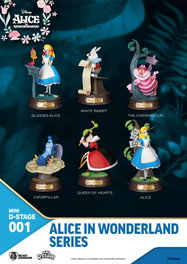 Beast Kingdom Toys Alice au pays des merveilles pack 6 statuettes Mini Diorama Stage 10 cm