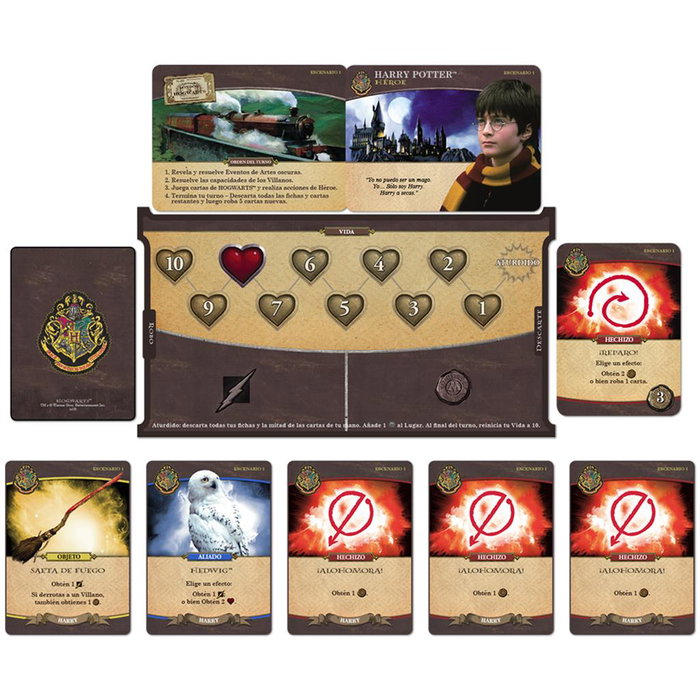 Asmodee Harry Potter Hogwarts Battle Jeu de Plateau Coopératif 2-4 Joueurs Aventure Magique Français