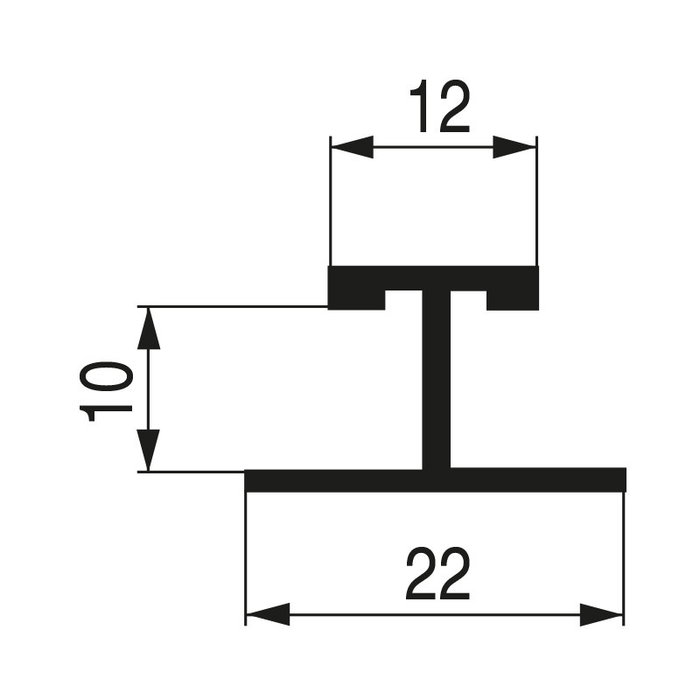 HERRAJES ALK - Set de 4 poignées de tiroir japonaises Kanda Sp10 Laqué Blanc avec marquage H, longueur 2 m