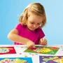 Ses Creative - J'apprends la mosaïque - Kit créatif enfant avec formes en mousse autocollantes et 4 cartes prédessinées - Loisir créatif dès 3 ans - Ref. Hobby 3-6