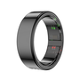 Leotec Smart Ring Kor Mau Noir - Bague connectée Bluetooth 5.0, fréquence cardiaque, charge sans fil