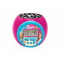 Lexibook Réveil Projecteur Barbie avec Écran LCD Bleu et Veilleuse 3 Couleurs