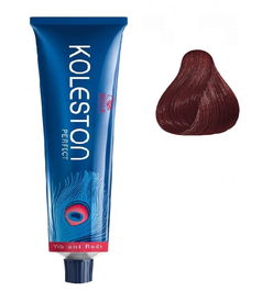 Wella Professionals Koleston Perfect - Teinture capillaire permanente 60 ml - Nuance 55/55 Light Brown Intensive Mahogany Intensive pour cheveux bruns clairs intenses acajou