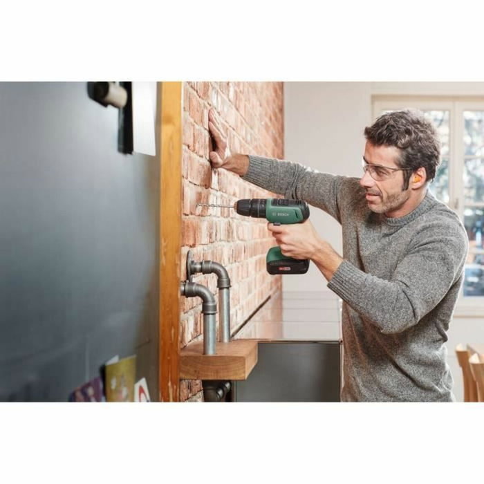 Bosch UniversalImpact 18V Perceuse Visseuse avec batterie 1,5 Ah et chargeur AL 1810 CV