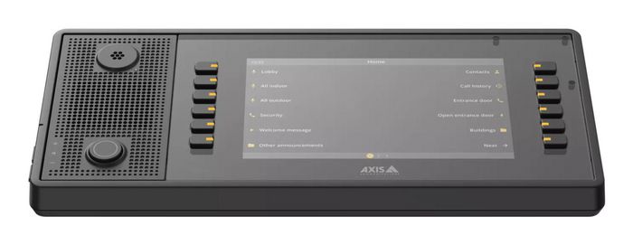 Axis C6110 Console de pagination réseau avec écran LCD, 12 boutons, audio bidirectionnel et alimentation PoE pour système d'adresse publique Axis C6110 Console de pagination réseau avec écran LCD, 12 boutons, audio bidirectionnel et alimentation PoE pour système d'adresse publique