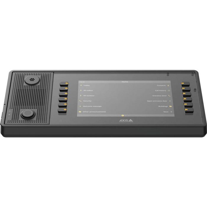 Axis C6110 Console de pagination réseau avec écran LCD, 12 boutons, audio bidirectionnel et alimentation PoE pour système d'adresse publique Axis C6110 Console de pagination réseau avec écran LCD, 12 boutons, audio bidirectionnel et alimentation PoE pour système d'adresse publique