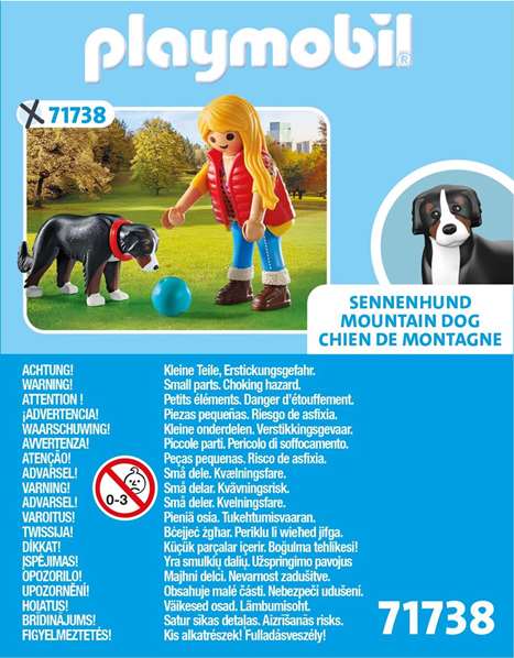 Playmobil My Life - Figurine Femme avec chien de montagne - Jouet pour enfant à partir de 4 ans - Version multilingue (ES, PT, EN, FR) Playmobil My Life - Figurine Femme avec chien de montagne - Jouet pour enfant à partir de 4 ans - Version multilingue (ES, PT, EN, FR)