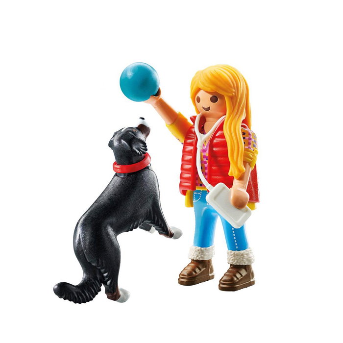 Playmobil Femme avec chien de montagne My Life Playmobil Femme avec chien de montagne My Life