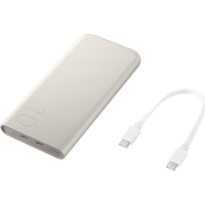 Samsung Powerbank Externe Original 10000mAh, Charge Rapide 25W, USB-C, Beige Samsung Powerbank Externe Original 10000mAh, Charge Rapide 25W, USB-C, Beige