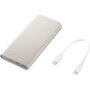 Samsung Powerbank Externe Original 10000mAh, Charge Rapide 25W, USB-C, Beige